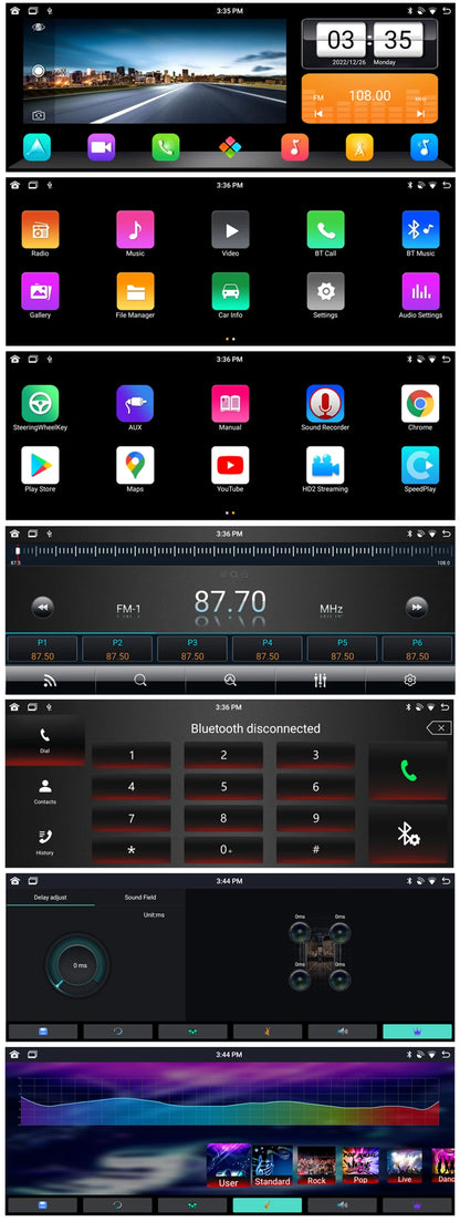 Autoradio 9" Double Din per Opel Zafira Tourer C 2016+