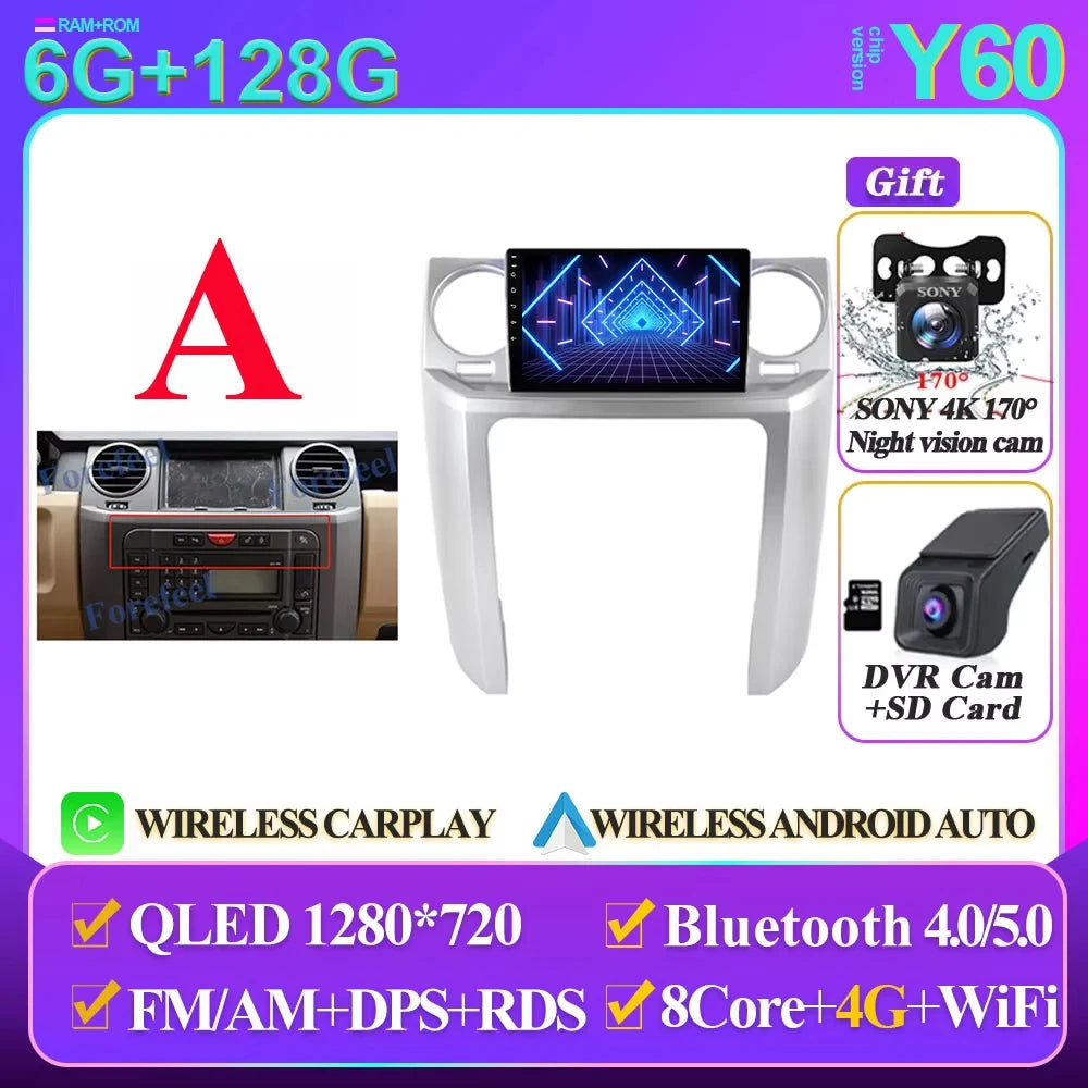 Land Rover Discovery 9" Smart Stereo Android 14, 2004-2009