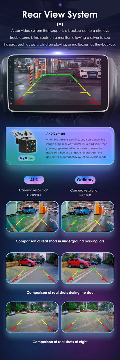 Autoradio 10.1" 1DIN Android Auto con GPS Universal AutoRadioCanario