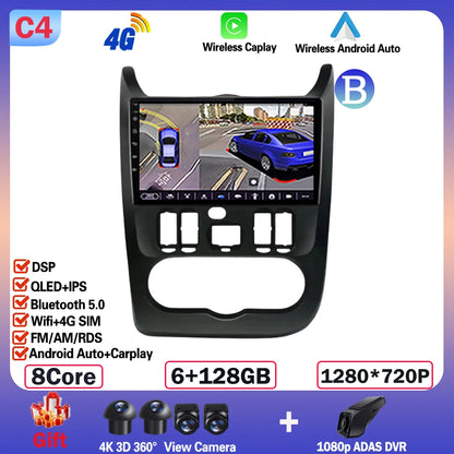 Android 13, 9" One Din, per Dacia Duster 2009-2015