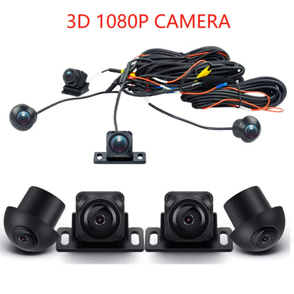 Telecamera a 360° per autoradio Android con vista dall'alto