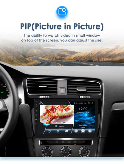 Android 10.1" 2DIN Radio per Volkswagen VW Golf 7 2013-2017 con GPS e CarPlay