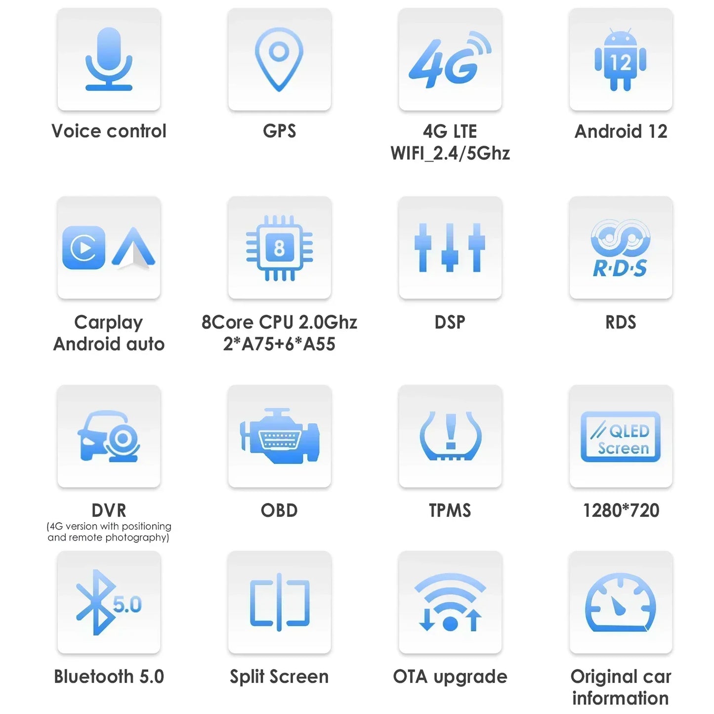 Android 9" 2DIN CarPlay radio for Subaru Legacy 2015-2018