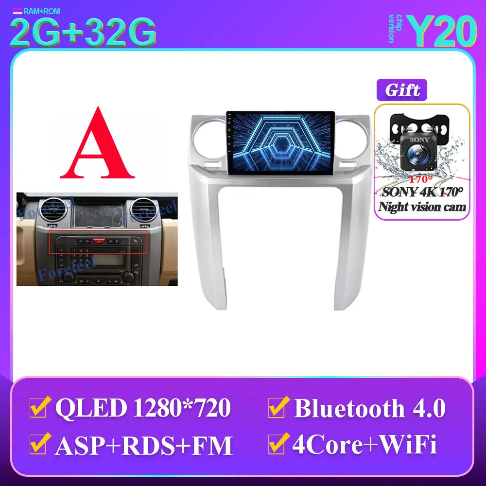 Land Rover Discovery 9" Smart Stereo Android 14, 2004-2009