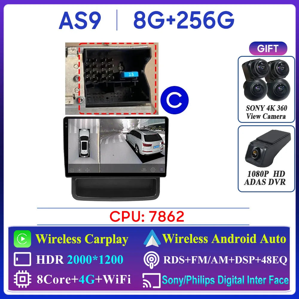 CarPlay GPS Radio per Renault Trafic, Opel Vivaro e Nissan Primastar 2006-2014