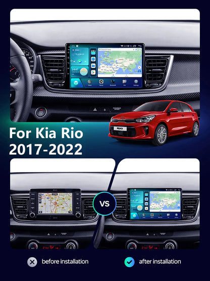 Autoradio stereo Android Auto da 9" per Kia Rio 2017-2022