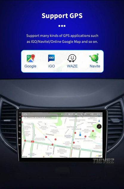 Radio Carplay Android 14 Toyota Yaris 2012-2017 9" GPS WiFi