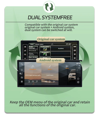Android 13 10.25" 1 Din car radio for Range Rover Vogue/Sport 2013-2017