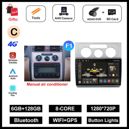 Multimedia da 10 pollici per Volkswagen Touran 2003-2010