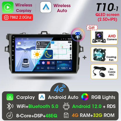 9" 2DIN Android Car Stereo for Toyota Corolla 2006-2012