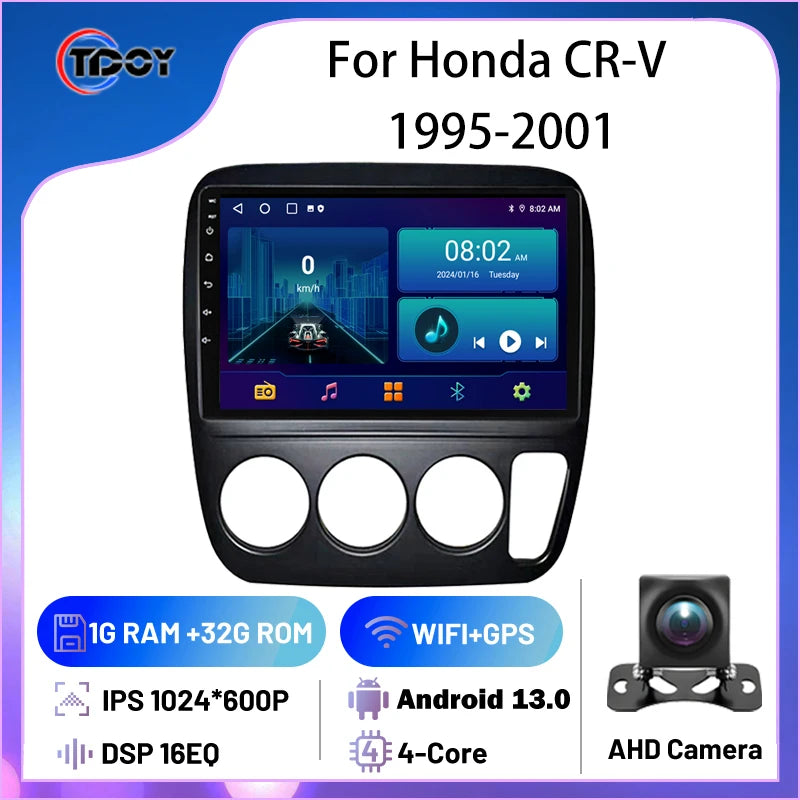 9” 2DIN Car Stereo for Honda CR-V 1995-2001