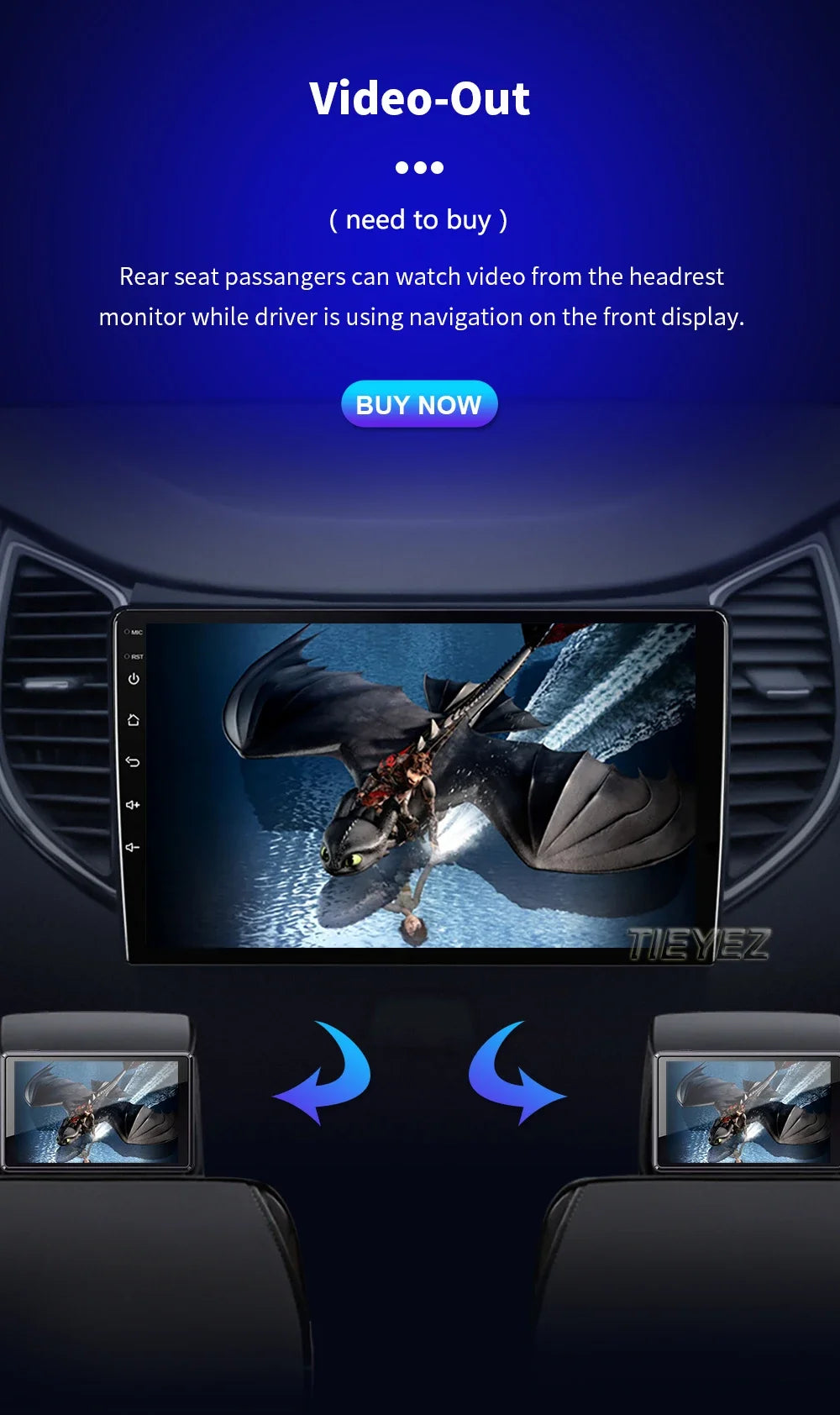 Radio Carplay Android 14 Toyota Yaris 2012-2017 9" GPS WiFi