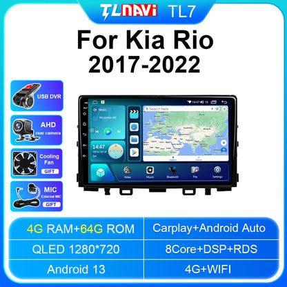 Autoradio stereo Android Auto da 9" per Kia Rio 2017-2022