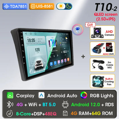 Autoradio 9" 2DIN Android per Fiat Ducato 2006-2022