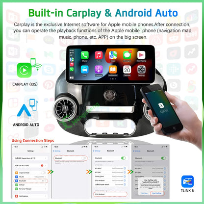 Schermo Android 2 DIN da 12,3" per Mercedes Vito
