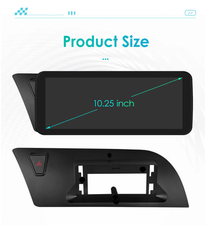 10.25" CarPlay Android 13 Radio for Audi A4 A5 B8 S4 S5 2009-2016