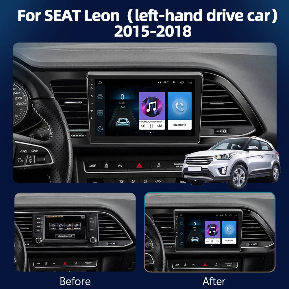 9" CarPlay Android Auto Radio for Seat Leon 2012-2020