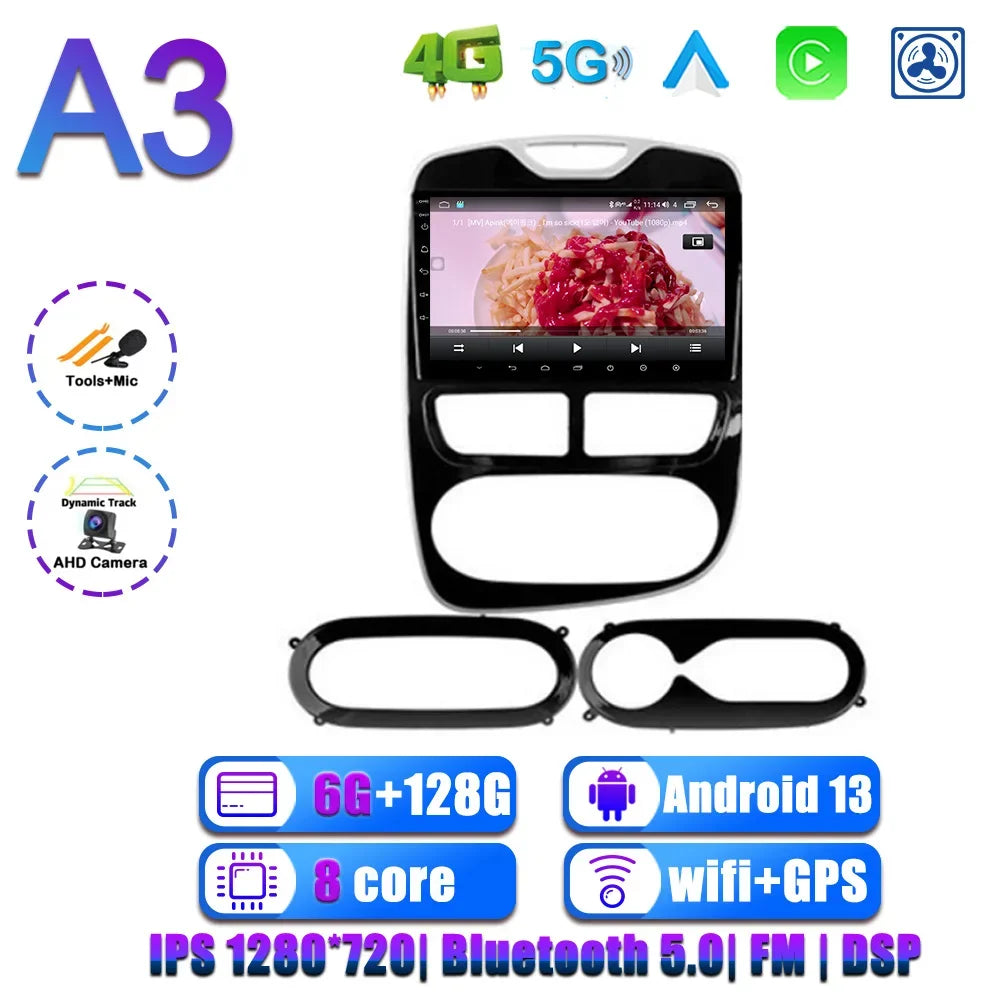 Touchscreen 2 Din da 10" per Renault Clio 4 2012-2016