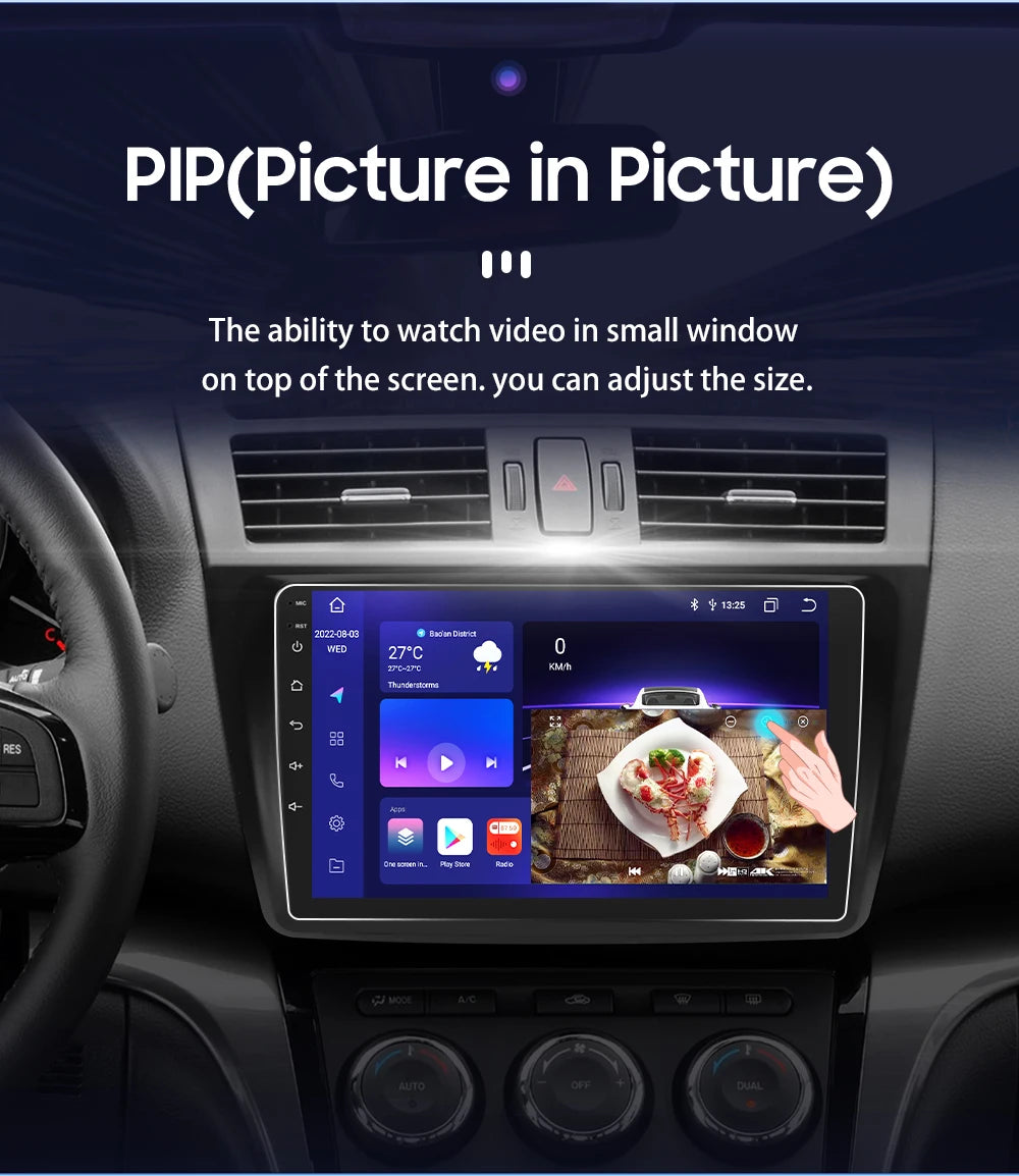 9" 2Din Android 12 CarPlay Radio for Mazda 6 2007-2012