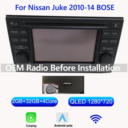 GPS Radio 9" Nissan Juke 2010-2019 DSP 8-Core