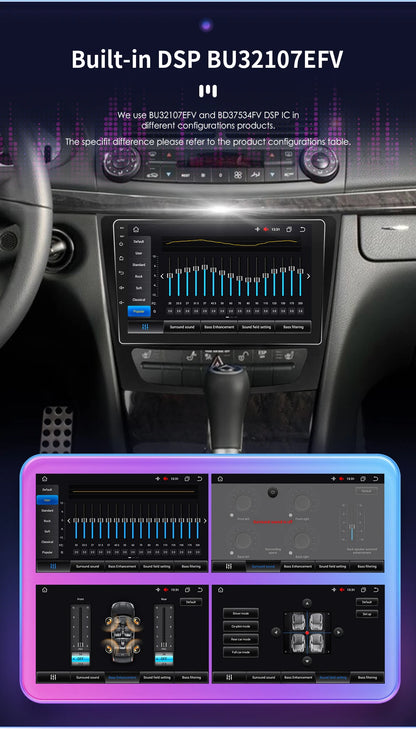 Autoradio Android 12, 9" para Mercedes E-class 2002-2009