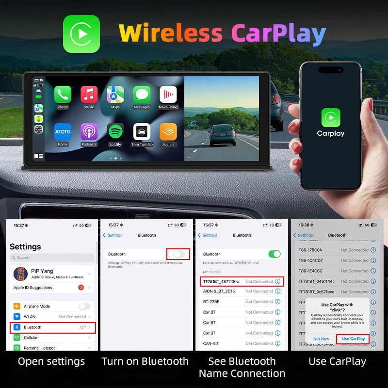DVR de Coche 11.3" con Carplay AutoRadioCanario