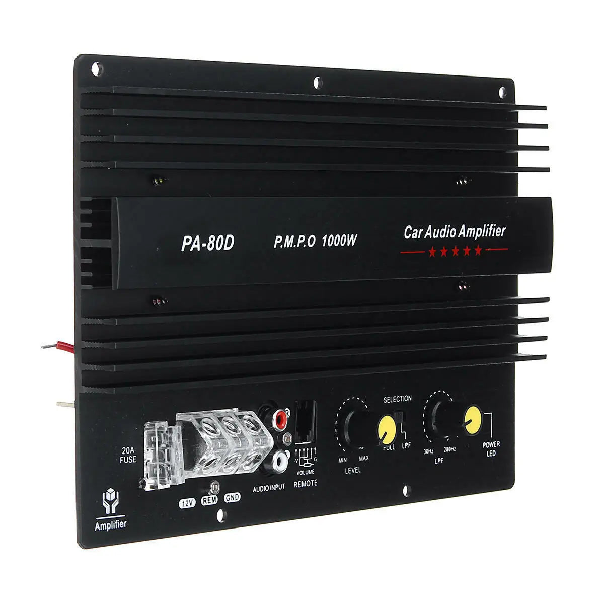 Amplificatore mono 1000W 12V PA-80D – Potente amplificatore subwoofer per auto