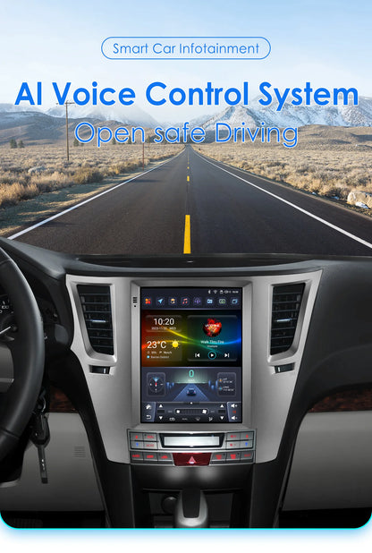 9.7" Tesla Style 2DIN Android 13 Radio for Subaru Legacy 2009-2014