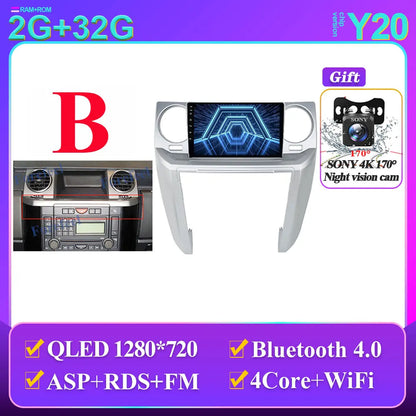 Land Rover Discovery 9" Smart Stereo Android 14, 2004-2009