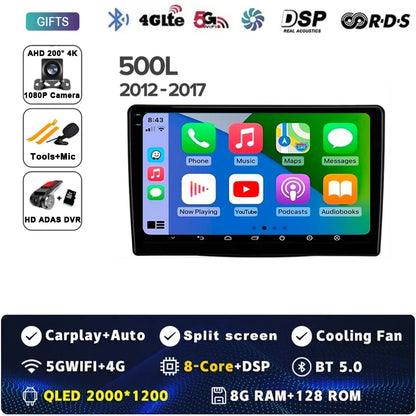10.1" 2DIN Car Stereo for Fiat 500L/Egea/Doblo 2012-2017