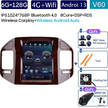 Autoradio 9.7" 1DIN para Mitsubishi Pajero 1999-2011