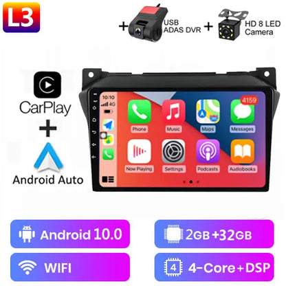 Android 12 9" 2 Din Autoradio per Suzuki Alto 2009-2016