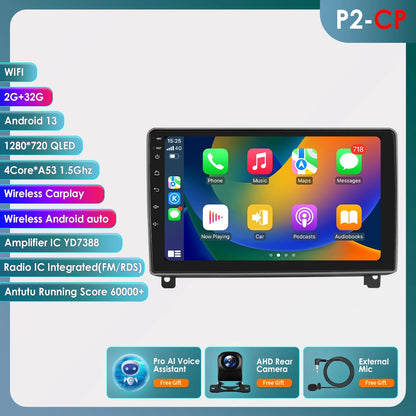 Autoradio GPS da 9" Peugeot 407 CC SW 2004-2011 CarPlay 2DIN