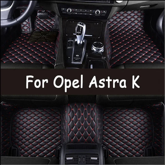Tappetini in similpelle di lusso per Opel Astra K 2016-2020 - 35x55 cm DIN 3000