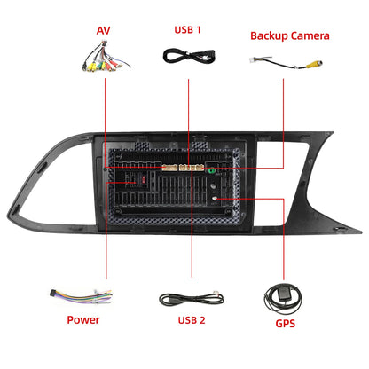 9" CarPlay Android Auto Radio for Seat Leon 2012-2020