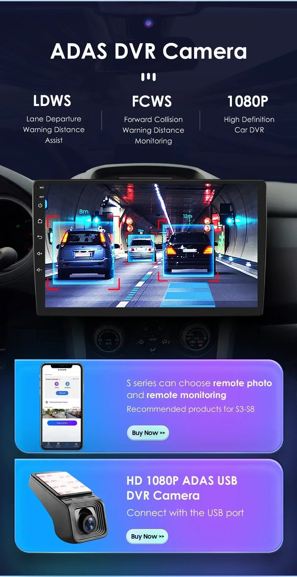 Autoradio 10.1" 1DIN Android Auto con GPS Universal AutoRadioCanario