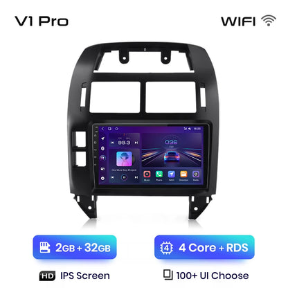 Junsun Double Din 9" Android Radio per VW Polo 2001-2009 con CarPlay e GPS