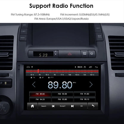 Radio Android 12 CarPlay, 9" 2 Din per Ford Fiesta MK6 2002-2008