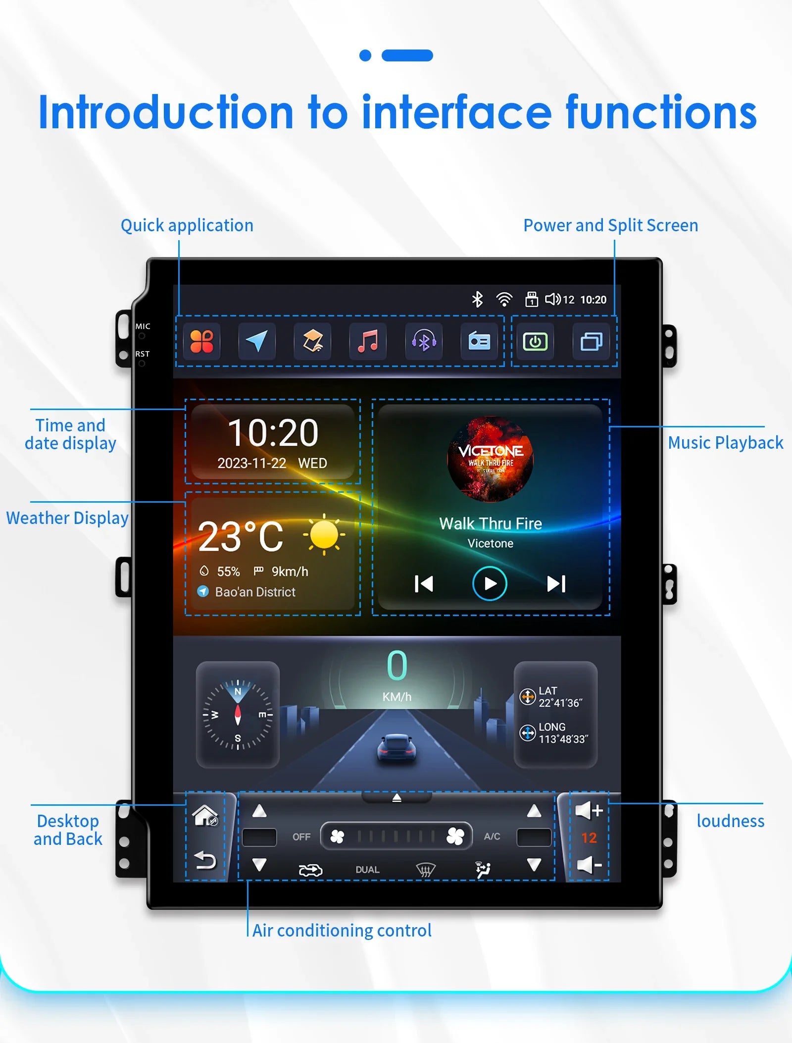Radio Android 13, 9.7'' Carplay para Opel Astra AutoRadioCanario
