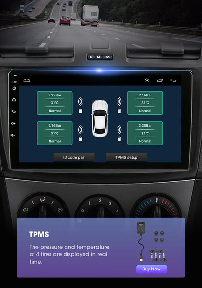 Stereo Mazda 3 2009-2013, 9" Android 12 Double Din, GPS Navigation