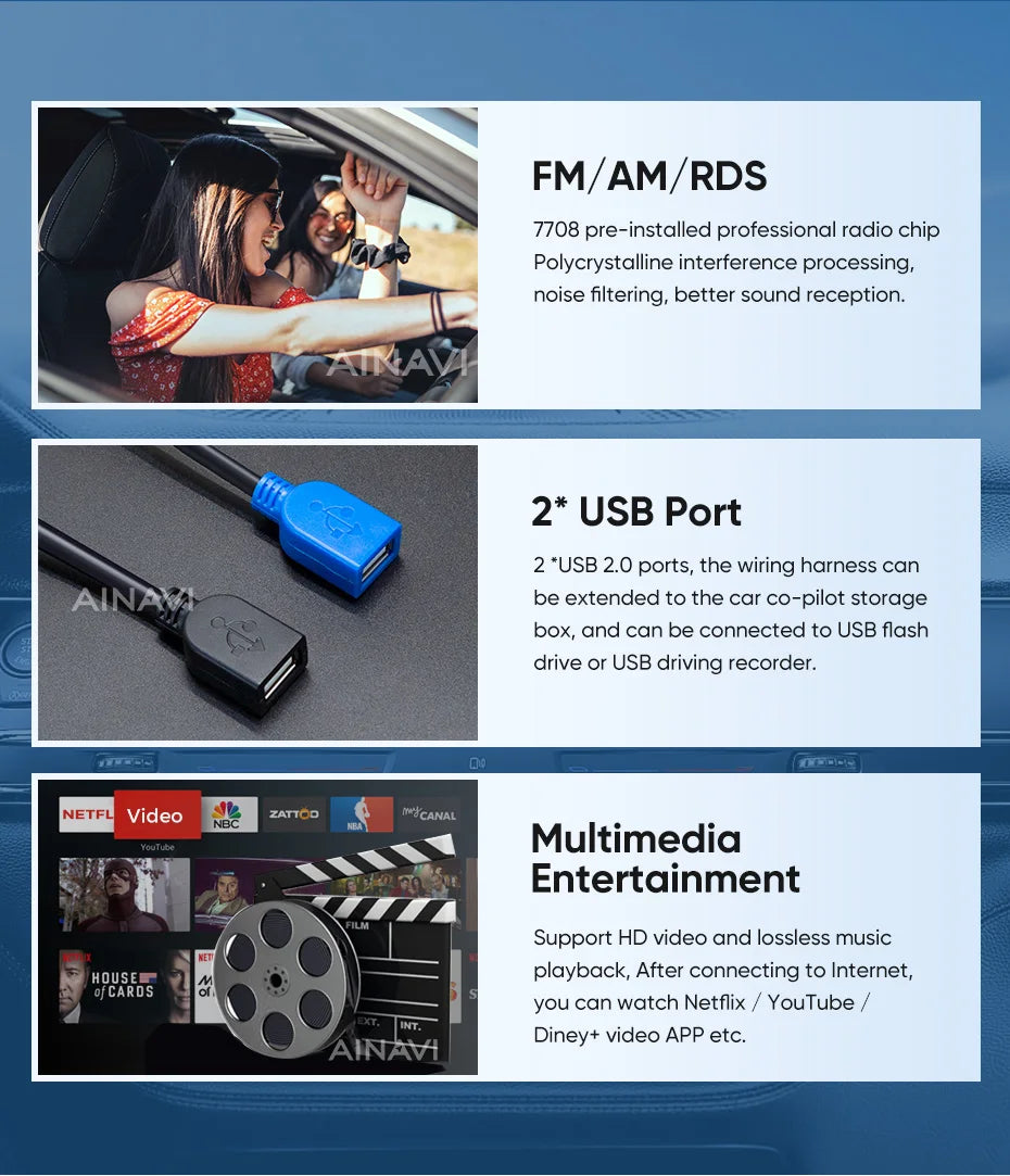 Autoradio Android 13 2DIN da 9" per Renault Clio 4 2012-2019