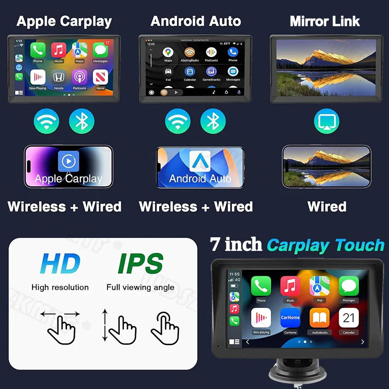 CarPlay Android Auto 7" Car Radio AutoRadioCanario
