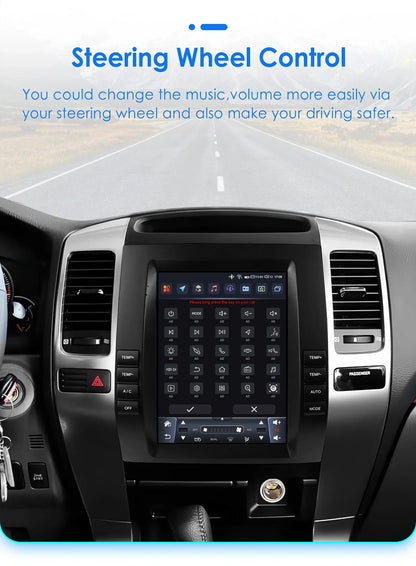 Autoradio Android 13 da 9,7" Double Din per Land Cruiser Prado 120 / Lexus GX470 2002-2009