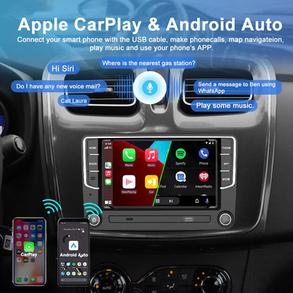 Wireless Carplay Android auto For VW Caddy 2005-2020 4-64GB Android 13 Stereo Car Radio GPS WIFI BT