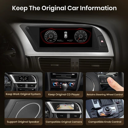 CarPlay Android Auto 8.8" 1 Din for Audi A4L 2009-2016