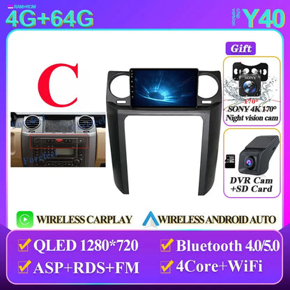 Land Rover Discovery 9" Smart Stereo Android 14, 2004-2009