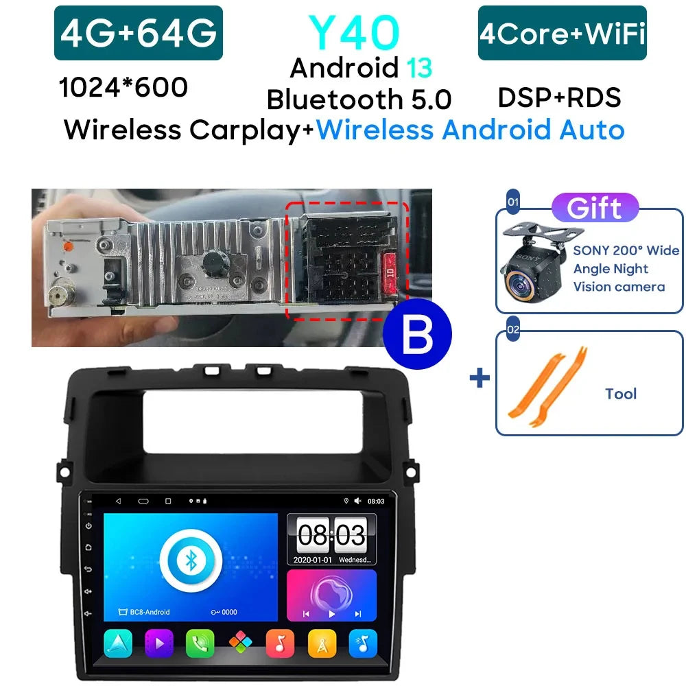 Autoradio Android da 7" per Renault Trafic 2, Nissan e Opel Vivaro