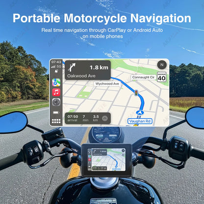 Moto Radio 5" IPS IPX7 CarPlay Android Auto