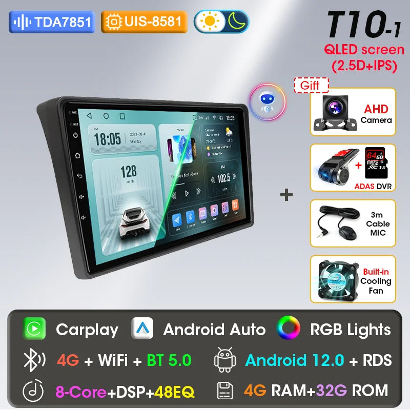 Autoradio 9" 2DIN Android per Fiat Ducato 2006-2022