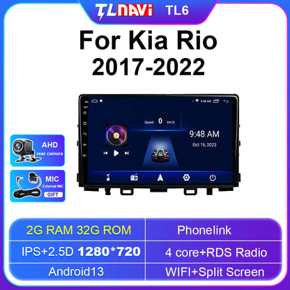 Autoradio stereo Android Auto da 9" per Kia Rio 2017-2022
